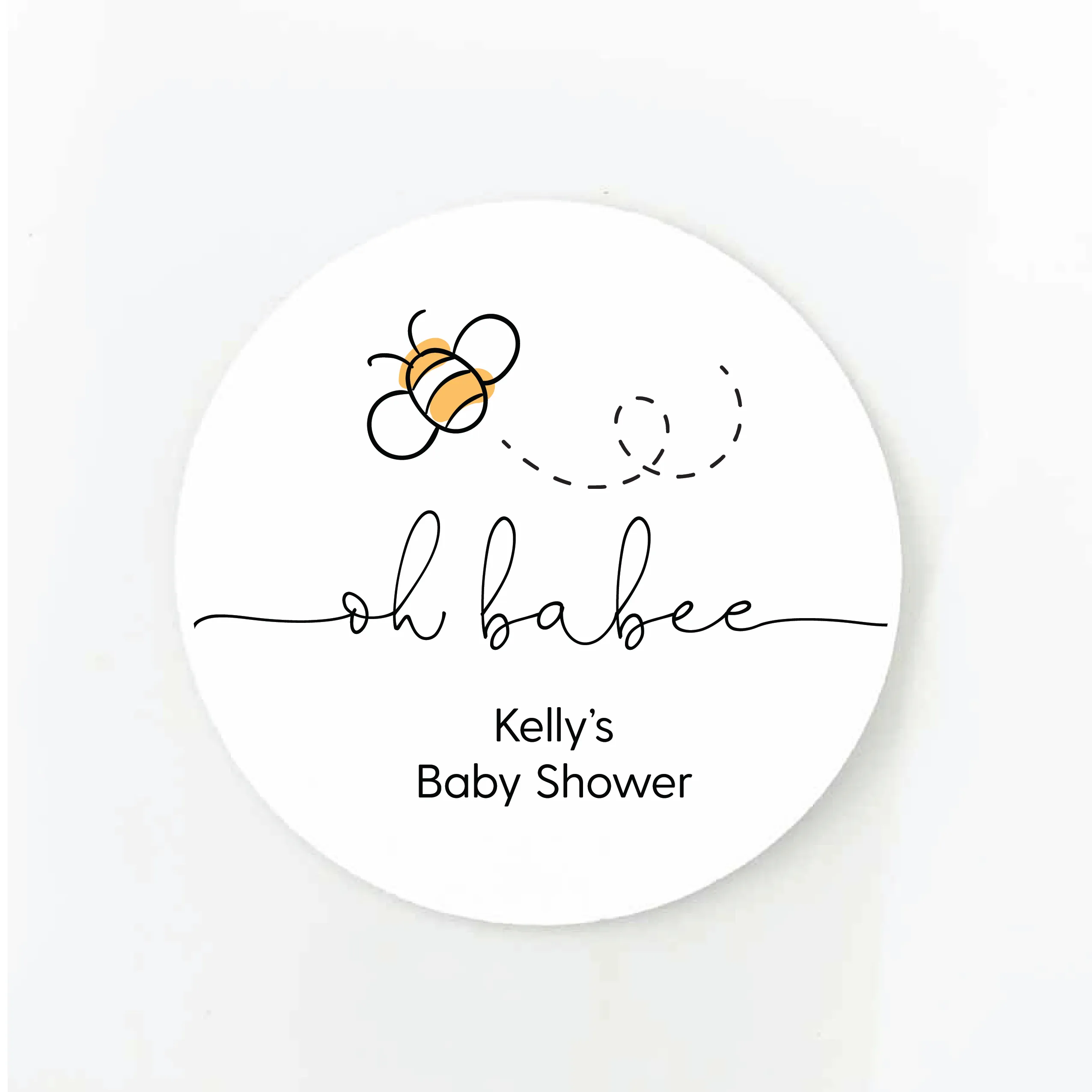Oh Babee Baby Shower Stickers