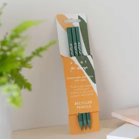 Olive Green Recycled Pencils - Notes Sleeve