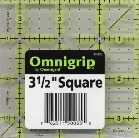 Omnigrid Omnigrip Neon Ruler 3 1/2in x 3 1/2in