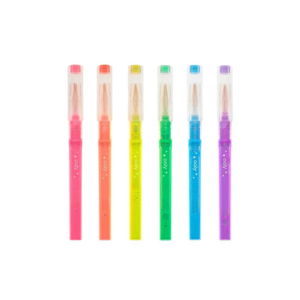 Ooly 6 Oh My Glitter Neon Highlighters Stationary Art and craft for kids 6yrs 