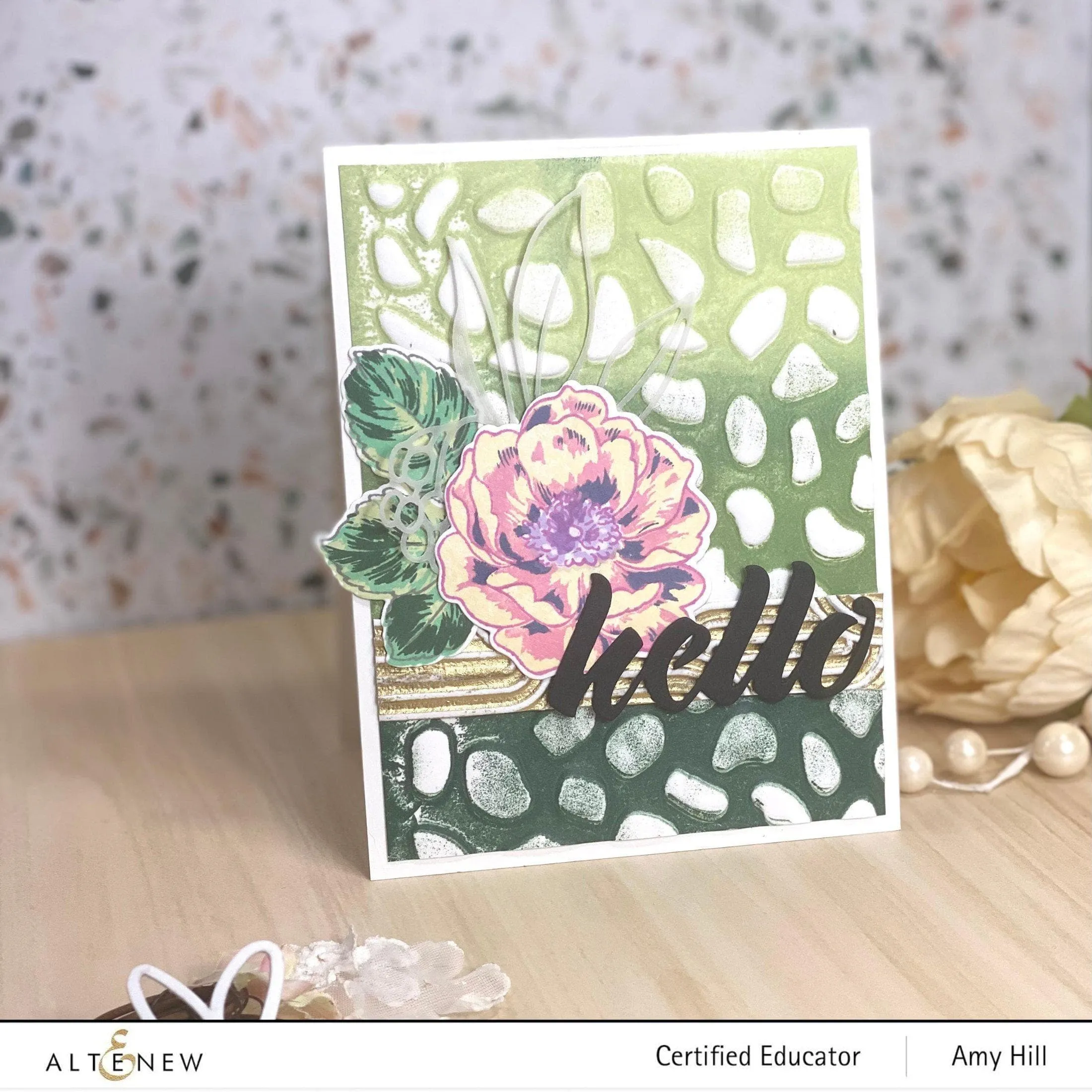 Organic Stones 3D Embossing Folder