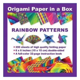 Origami Paper in a Box - Rainbow Patterns. - Tuttle Publishing