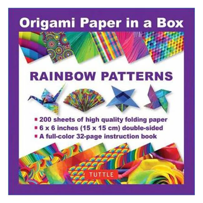 Origami Paper in a Box - Rainbow Patterns. - Tuttle Publishing