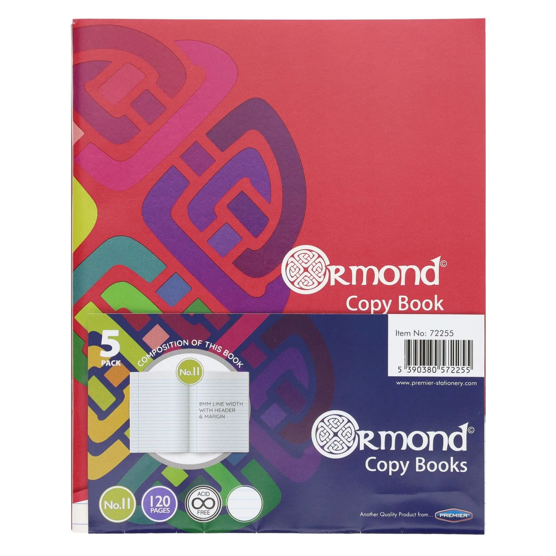 Ormond - 120 Page No.11 Copy Books - Pack of 5