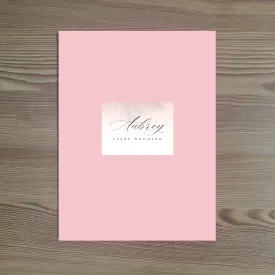 Palm Shadows Personalized Folder Stickers