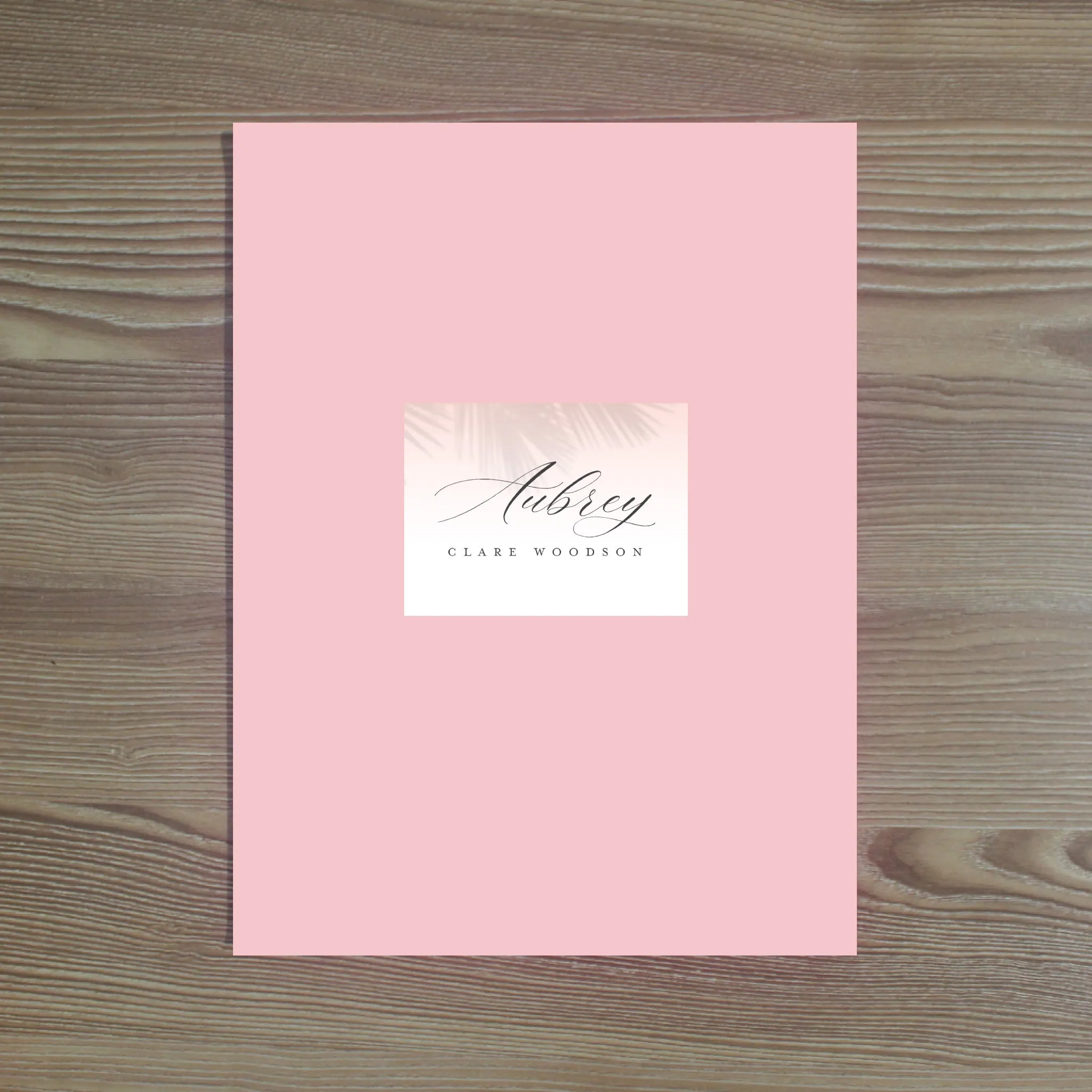 Palm Shadows Personalized Folder Stickers
