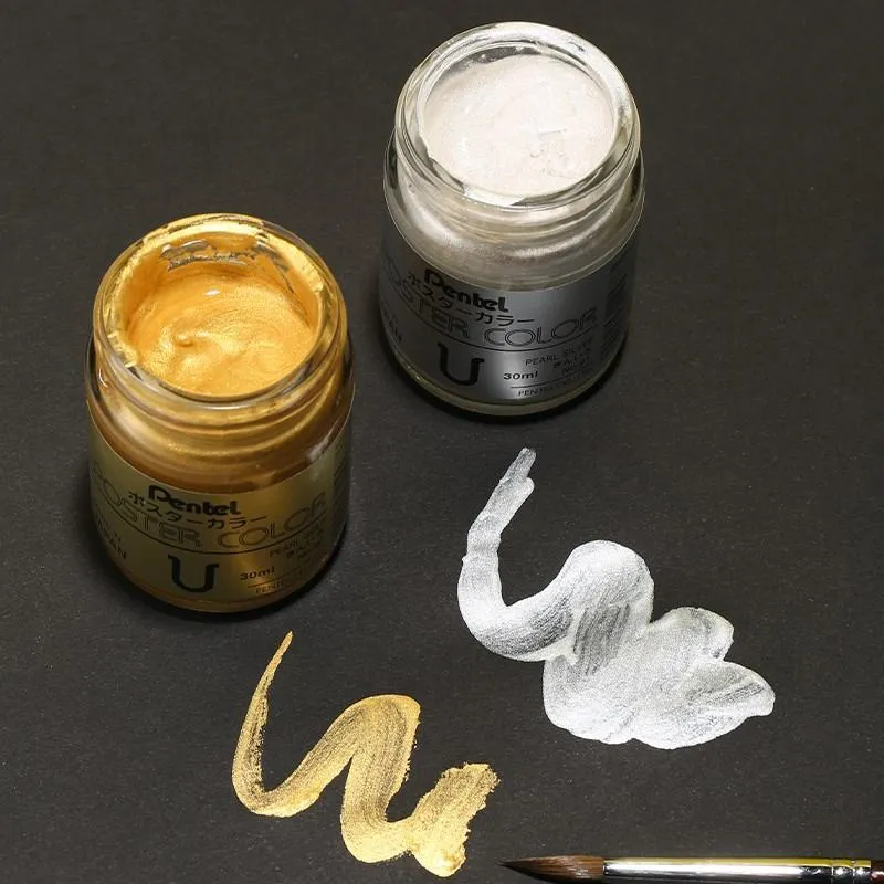 Pearl Gold Poster Paint - Pentel Poster Color
