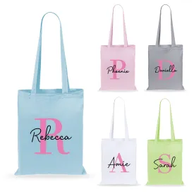 Personalised Initial & Name Tote Bag