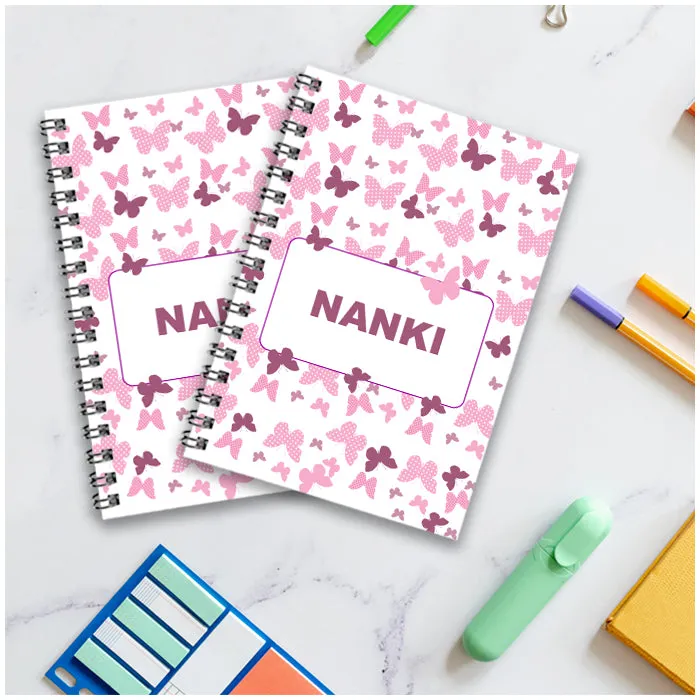 Personalised Notebook (A5 Size) - Flutterfly