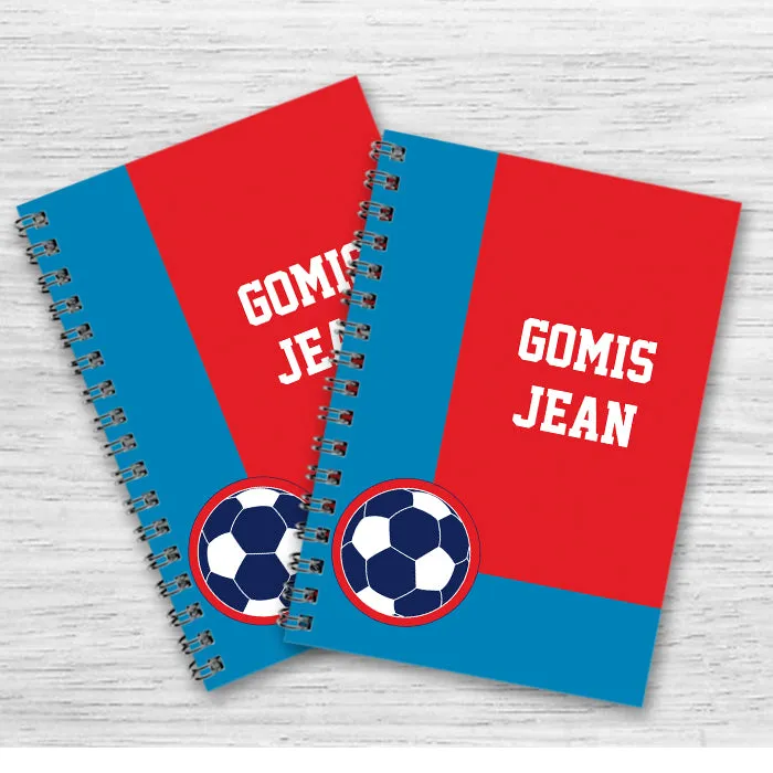 Personalised Notebook (A5 Size) - Football