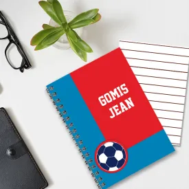 Personalised Notebook (A5 Size) - Football