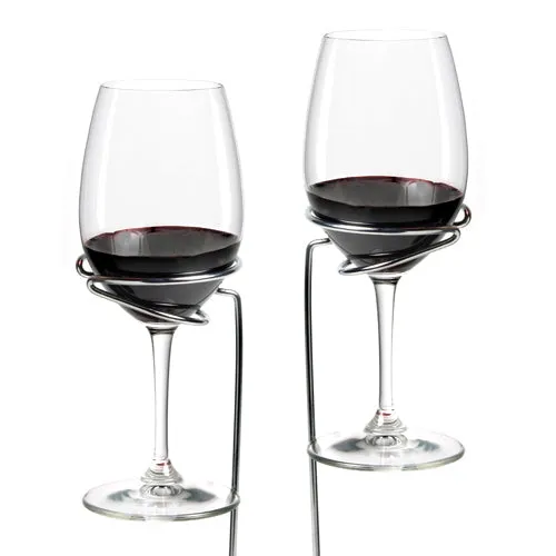 Picnic Stix Set of 2 Wine Glass Holders by True