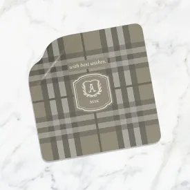 Plaid Gift Sticker