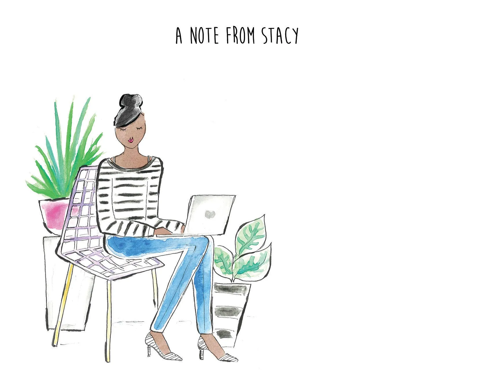 Plant Girl Boss Personalized Stationery