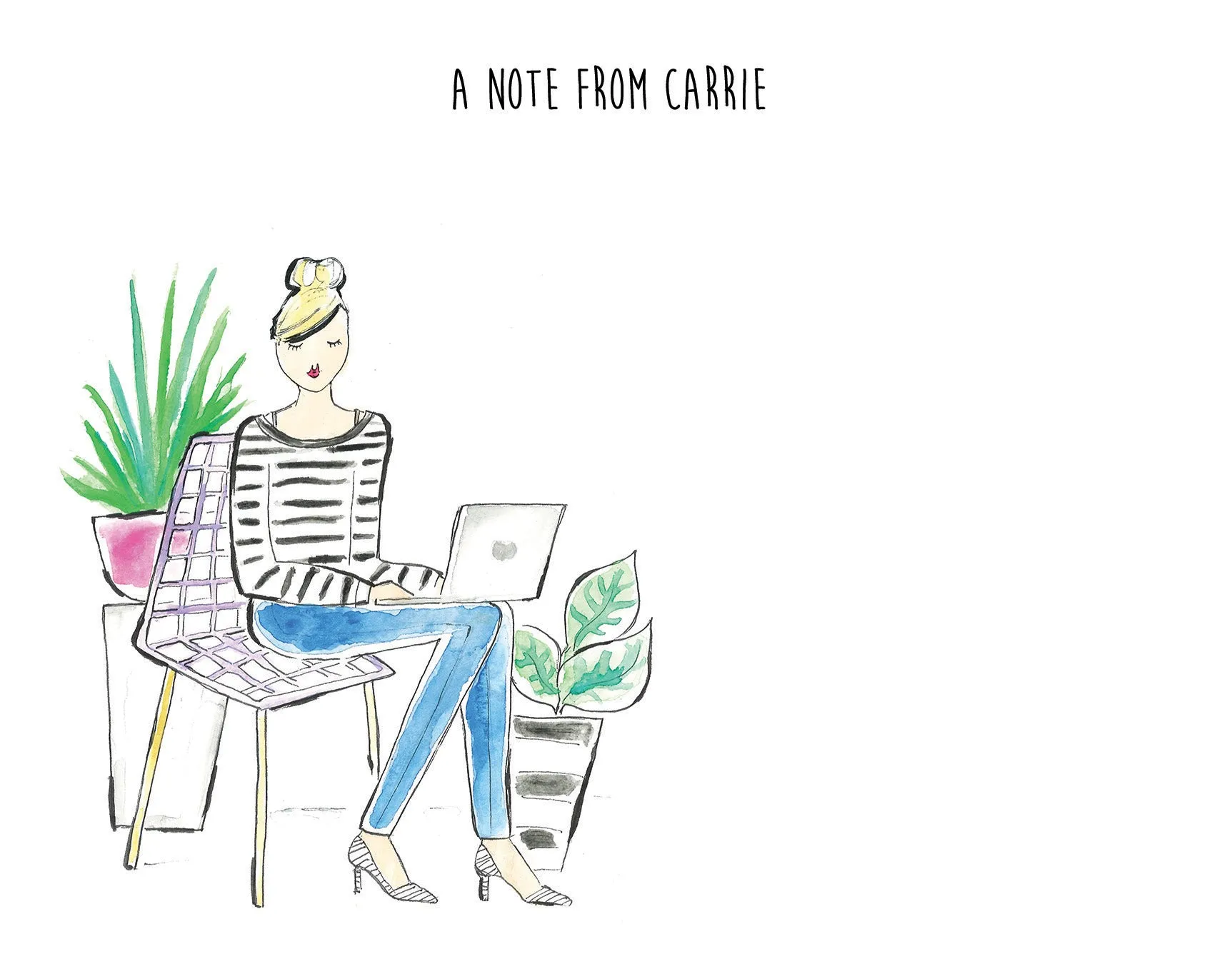 Plant Girl Boss Personalized Stationery