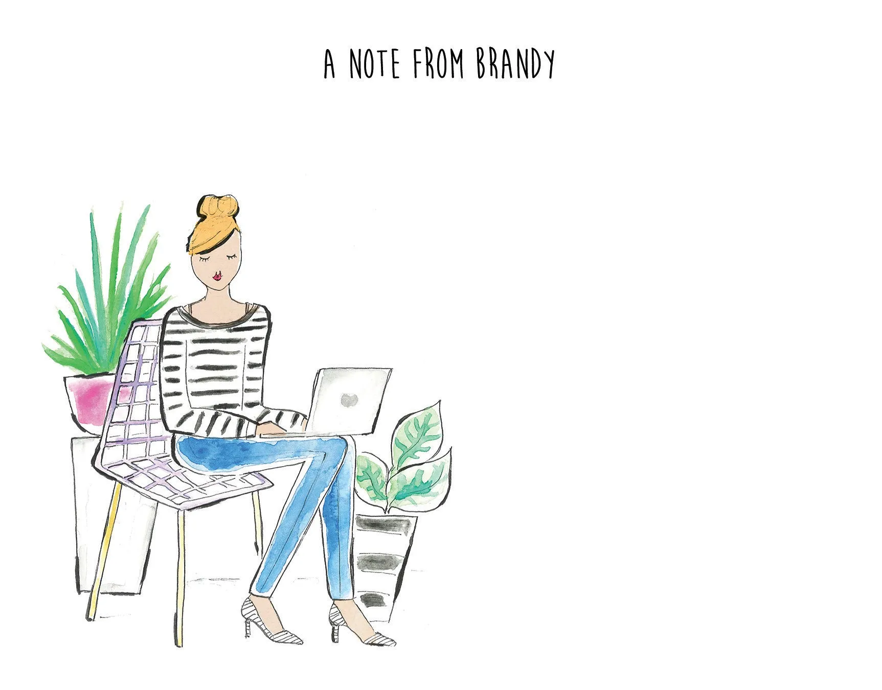 Plant Girl Boss Personalized Stationery