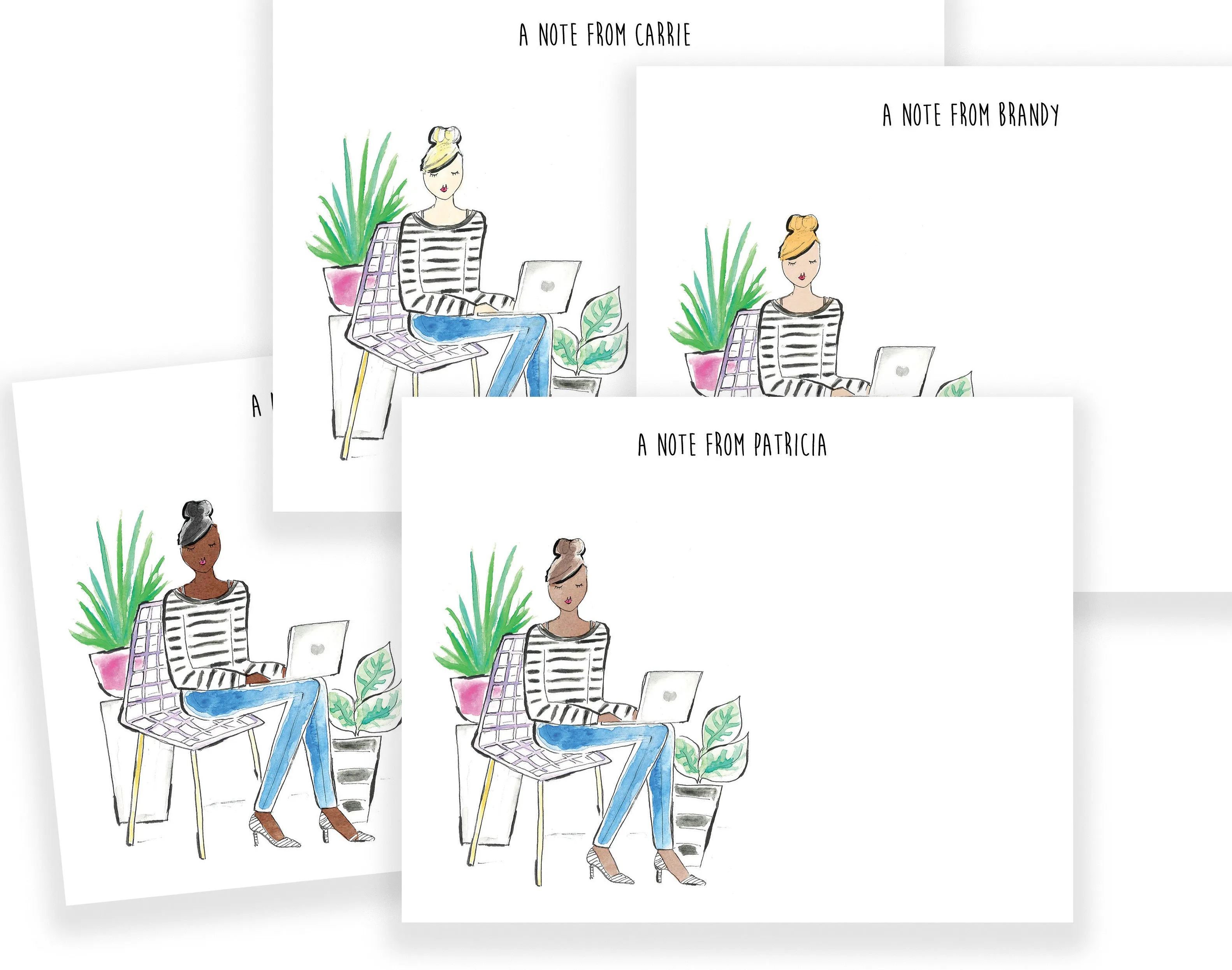 Plant Girl Boss Personalized Stationery