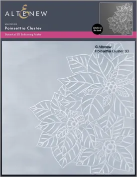 Poinsettia Cluster 3D Embossing Folder