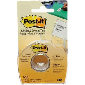 Post-It 658 Correction And Cover Up Tape 6 Line 25.4Mm X 17.7M