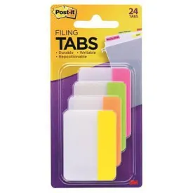 Post-It 686-Ploy Durable Tabs 50 X 38Mm, 6 Tabs Each Lime, Orange And Yellow