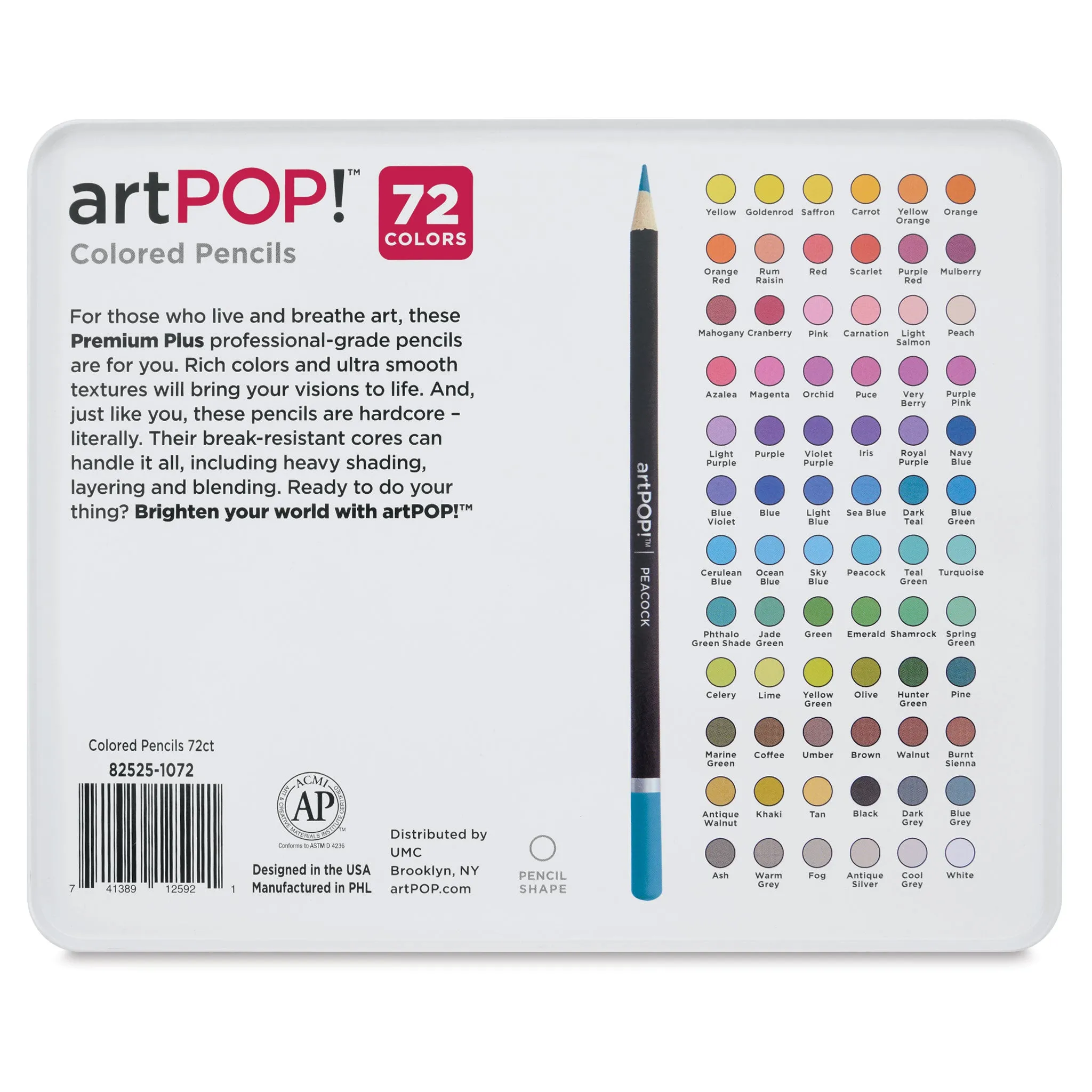 Premium Plus Colored Pencils - Set of 72