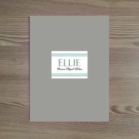 Preppy Name Personalized Folder Stickers