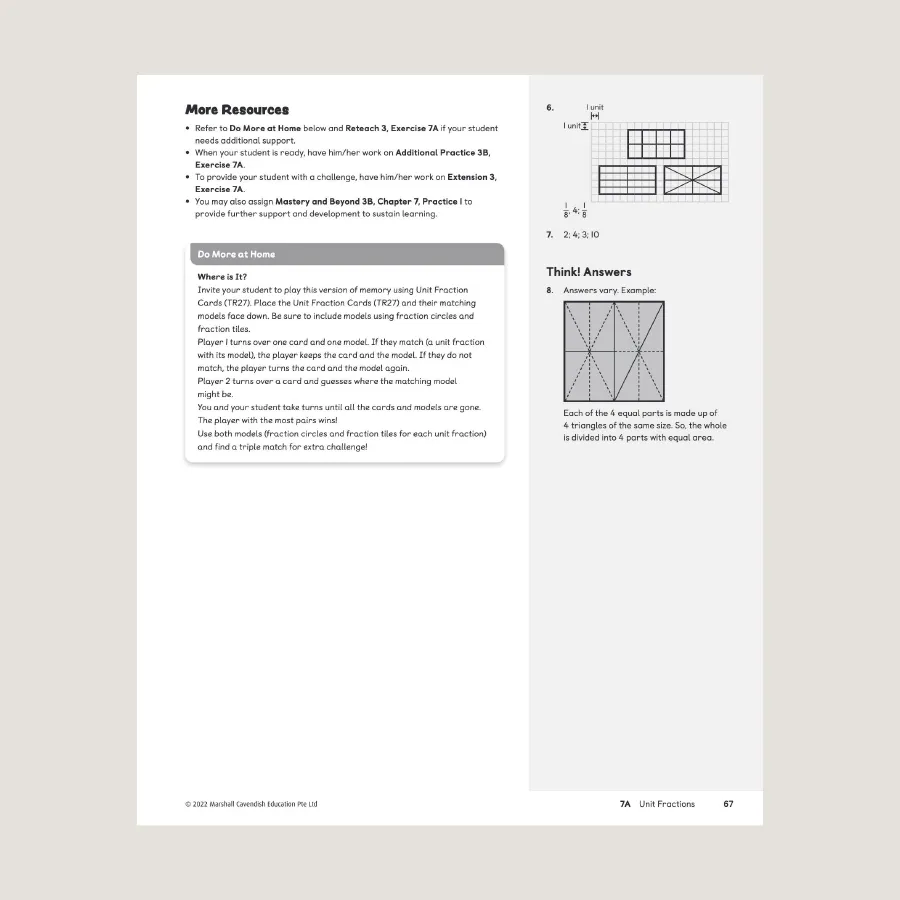 Primary Mathematics Home Instructor's Guide 3B (2022 Edition)