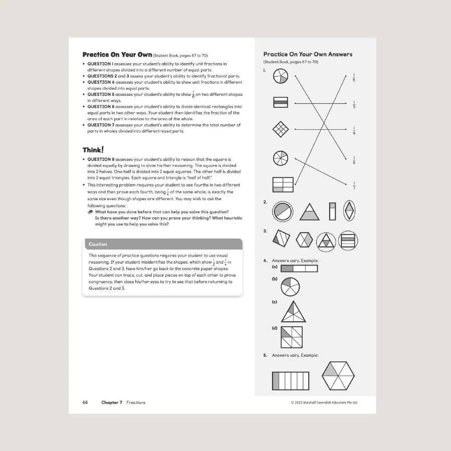 Primary Mathematics Home Instructor's Guide 3B (2022 Edition)