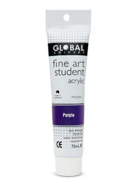 Purple Acrylic Paint Tube - 75ml