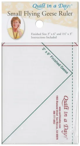 Quilt In A Day Small Flying Geese Ruler 3in x 6in