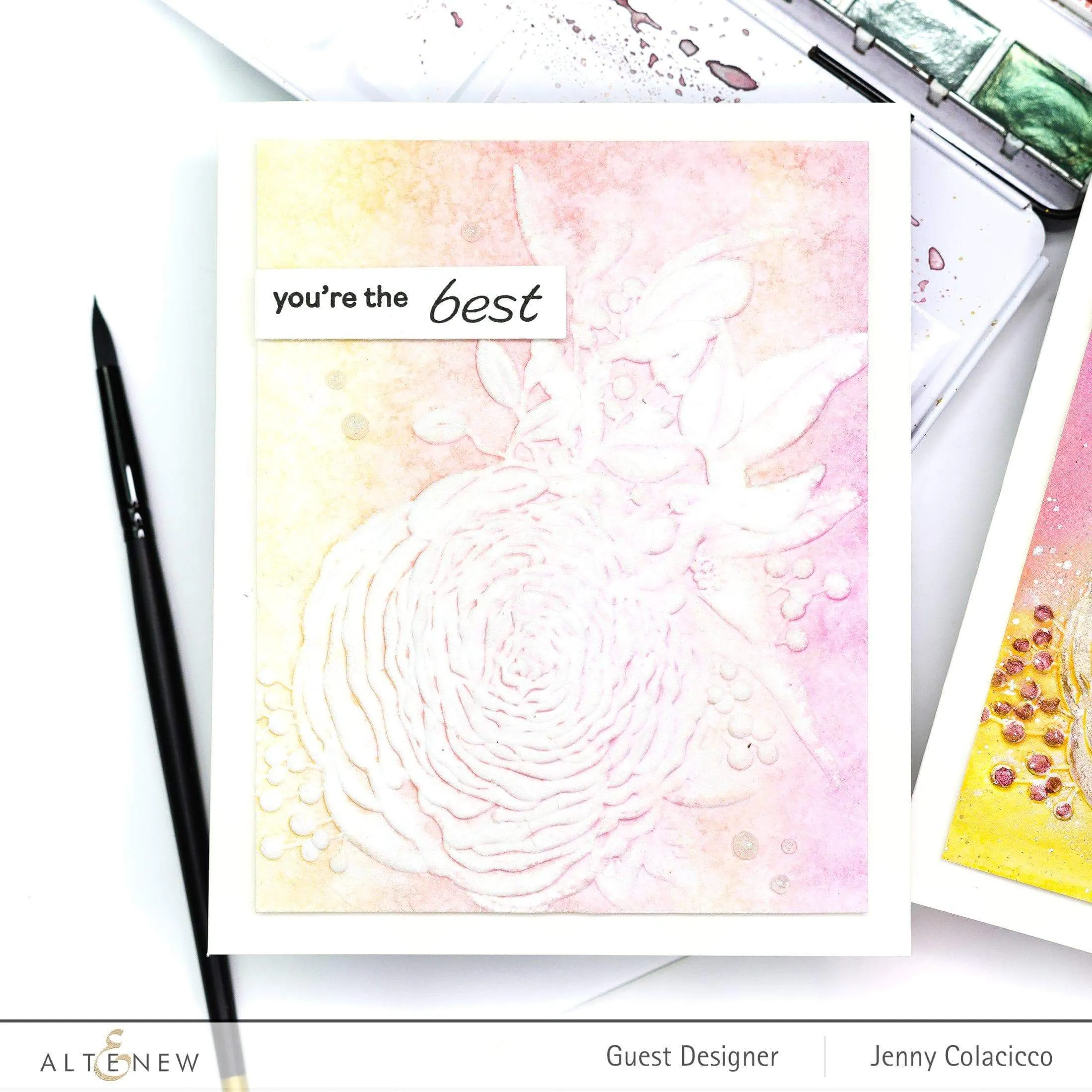Ranunculus Bouquet 3D Embossing Folder