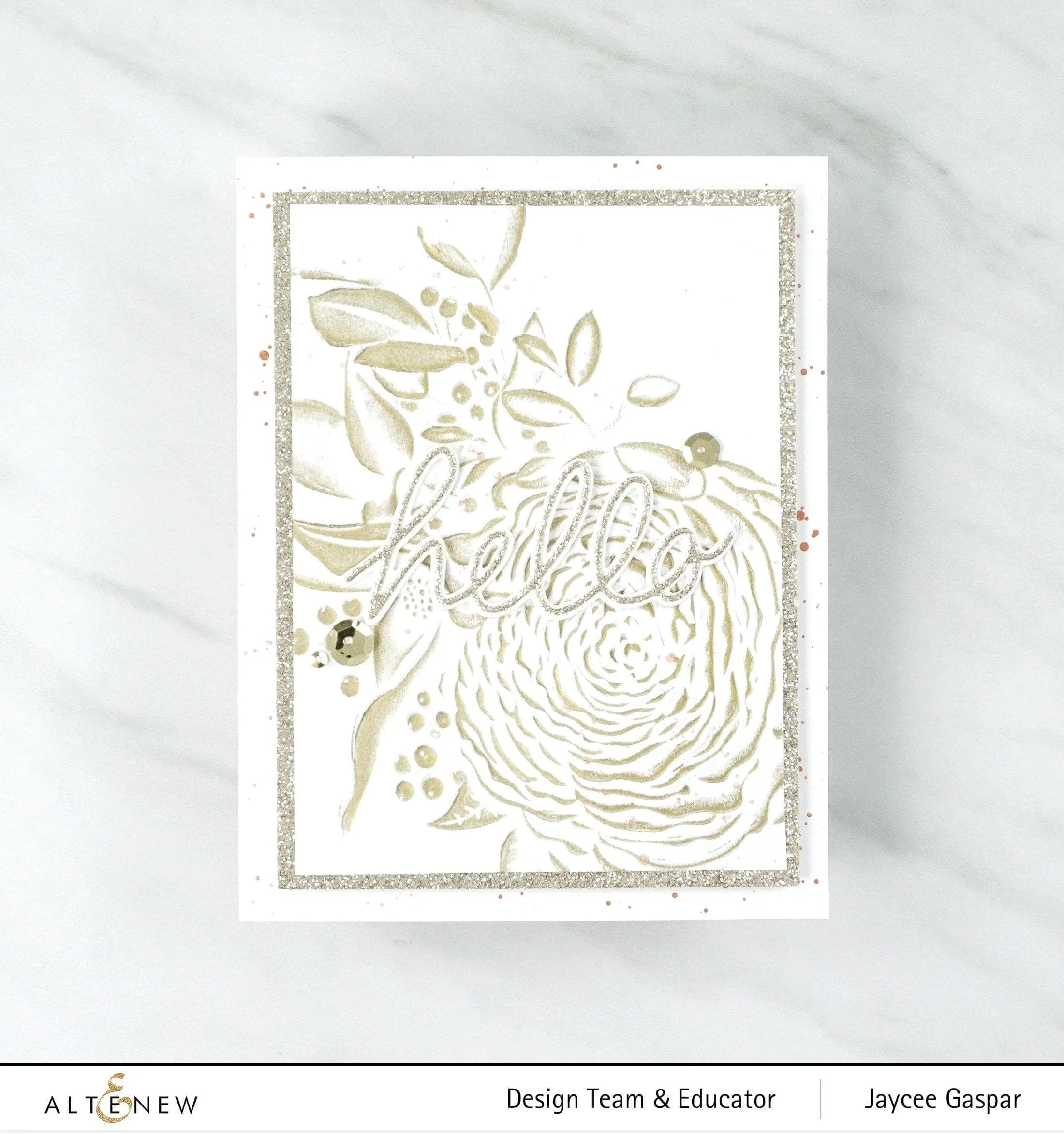 Ranunculus Bouquet 3D Embossing Folder