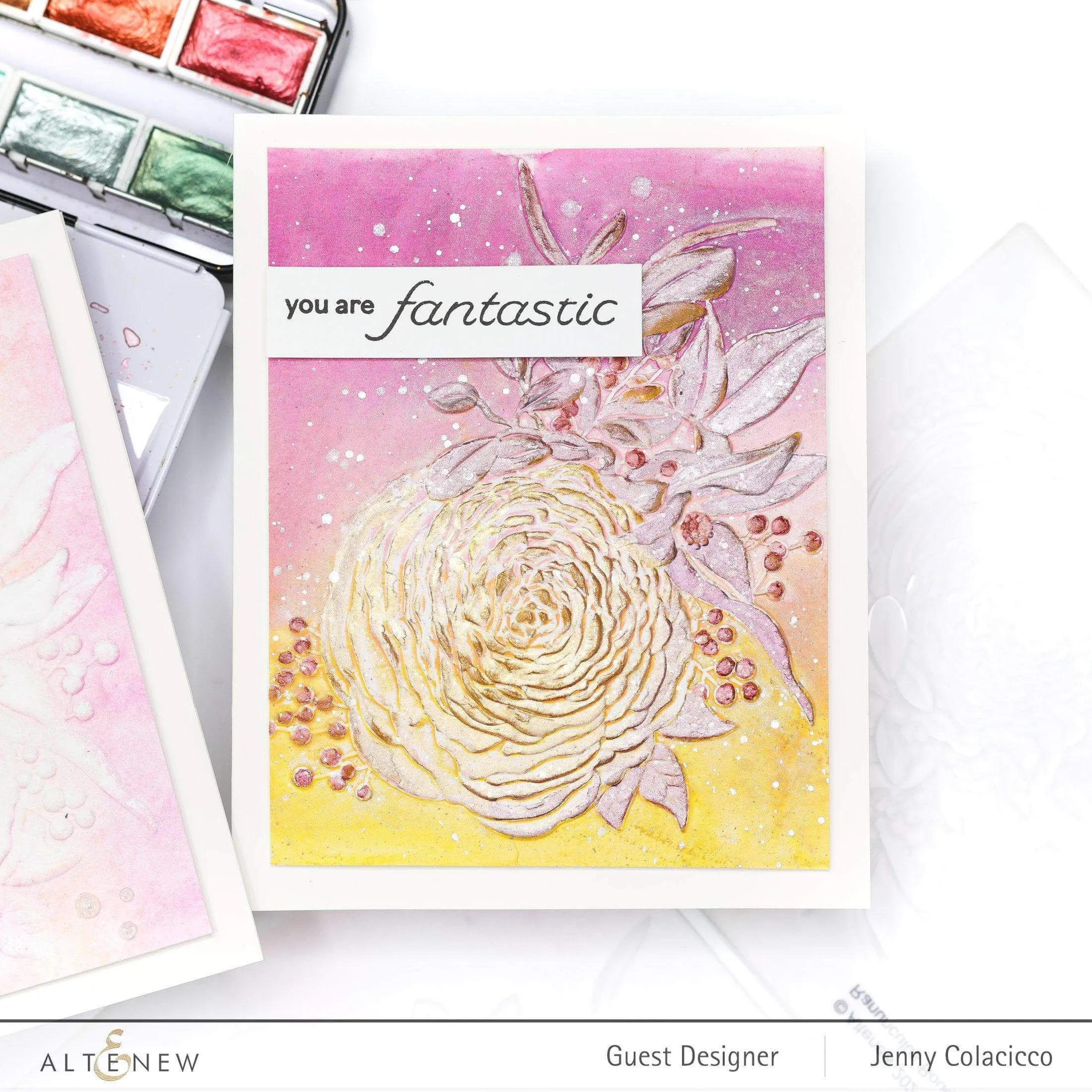 Ranunculus Bouquet 3D Embossing Folder