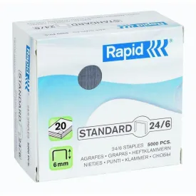 Rapid 24/6 Staples 5000 pcs