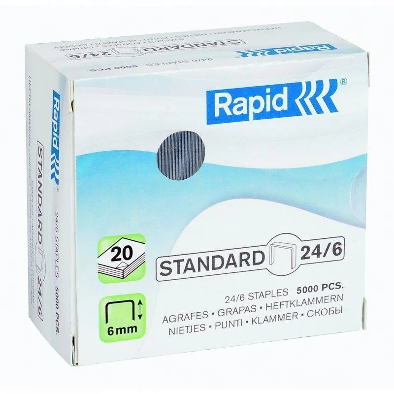 Rapid 24/6 Staples 5000 pcs