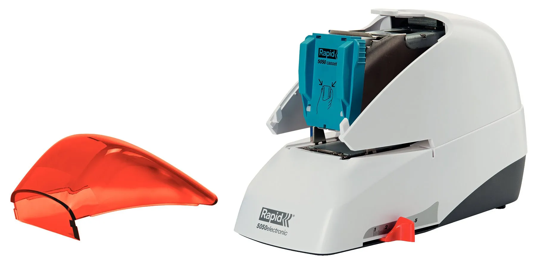Rapid Electric Stapler, 5050E, Flat Clinch, 50 Sheet