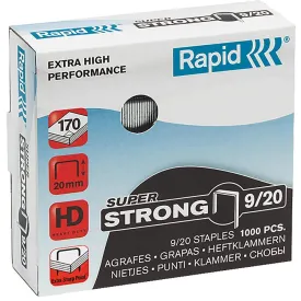 Rapid Strong Staples 9/20 Box 1000