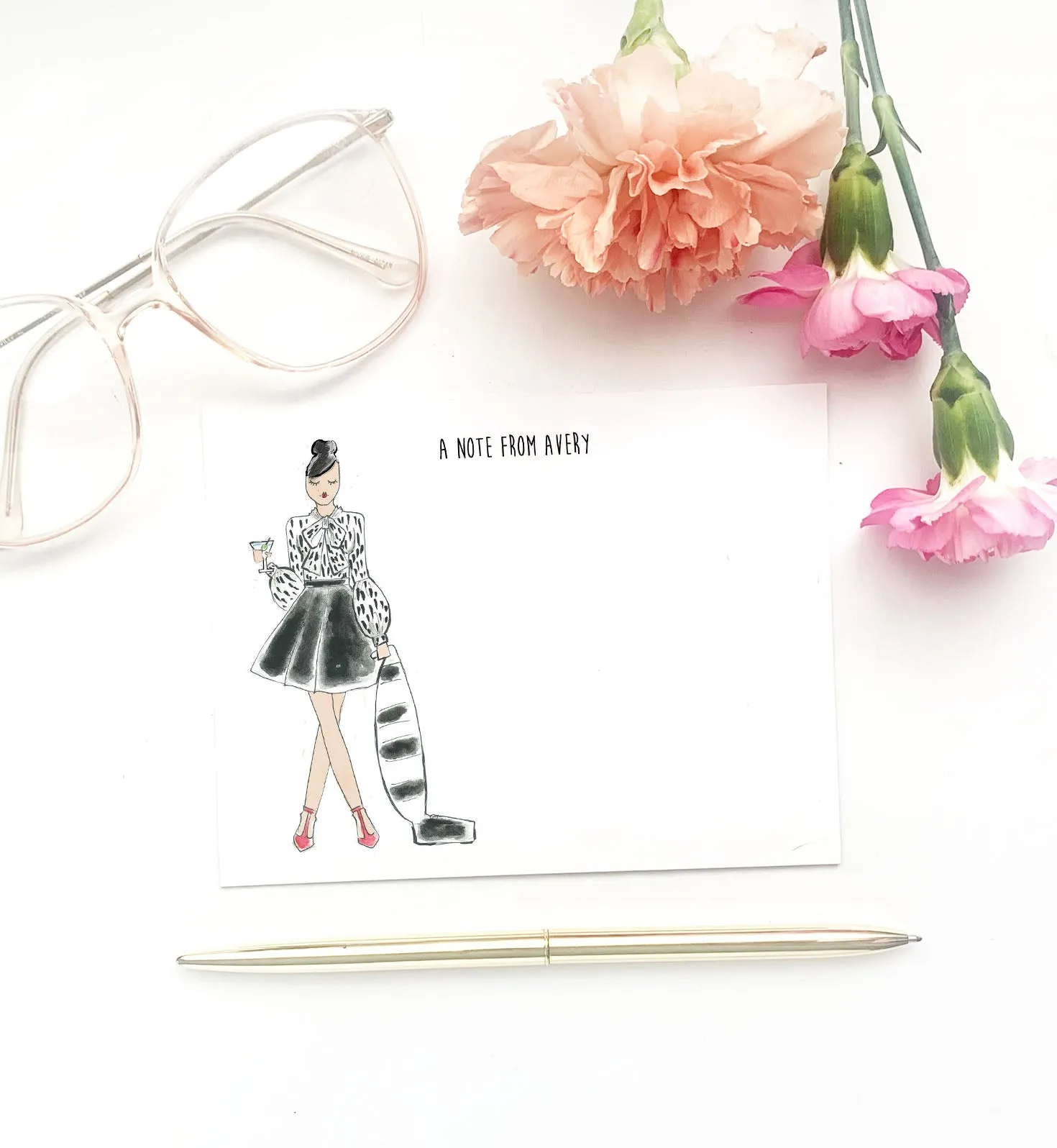 Retro Housewife Personalized Stationery