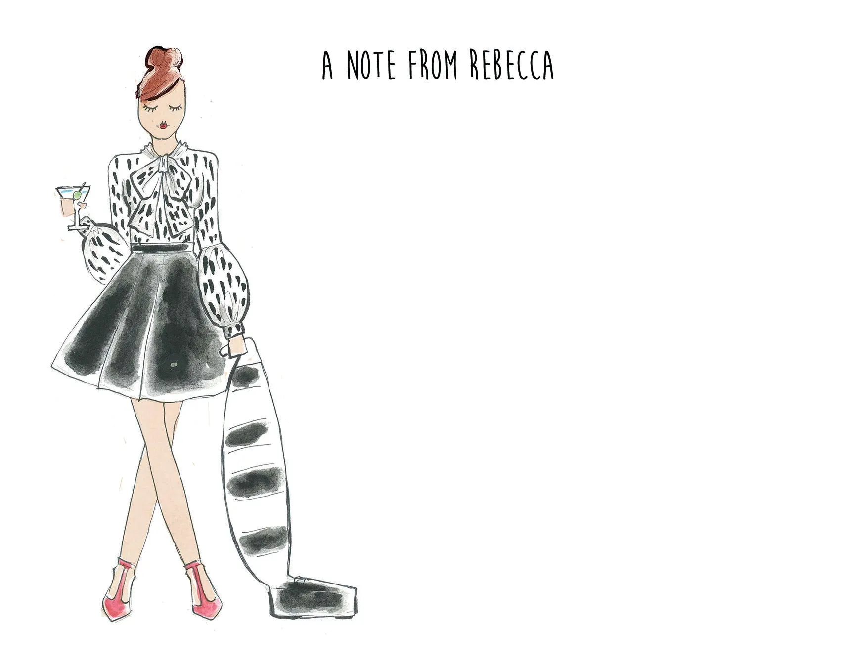 Retro Housewife Personalized Stationery