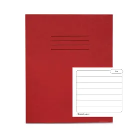 RHINO 12mm Ruled (8"x6.5") Exercise Books No Margin – 100-Pack