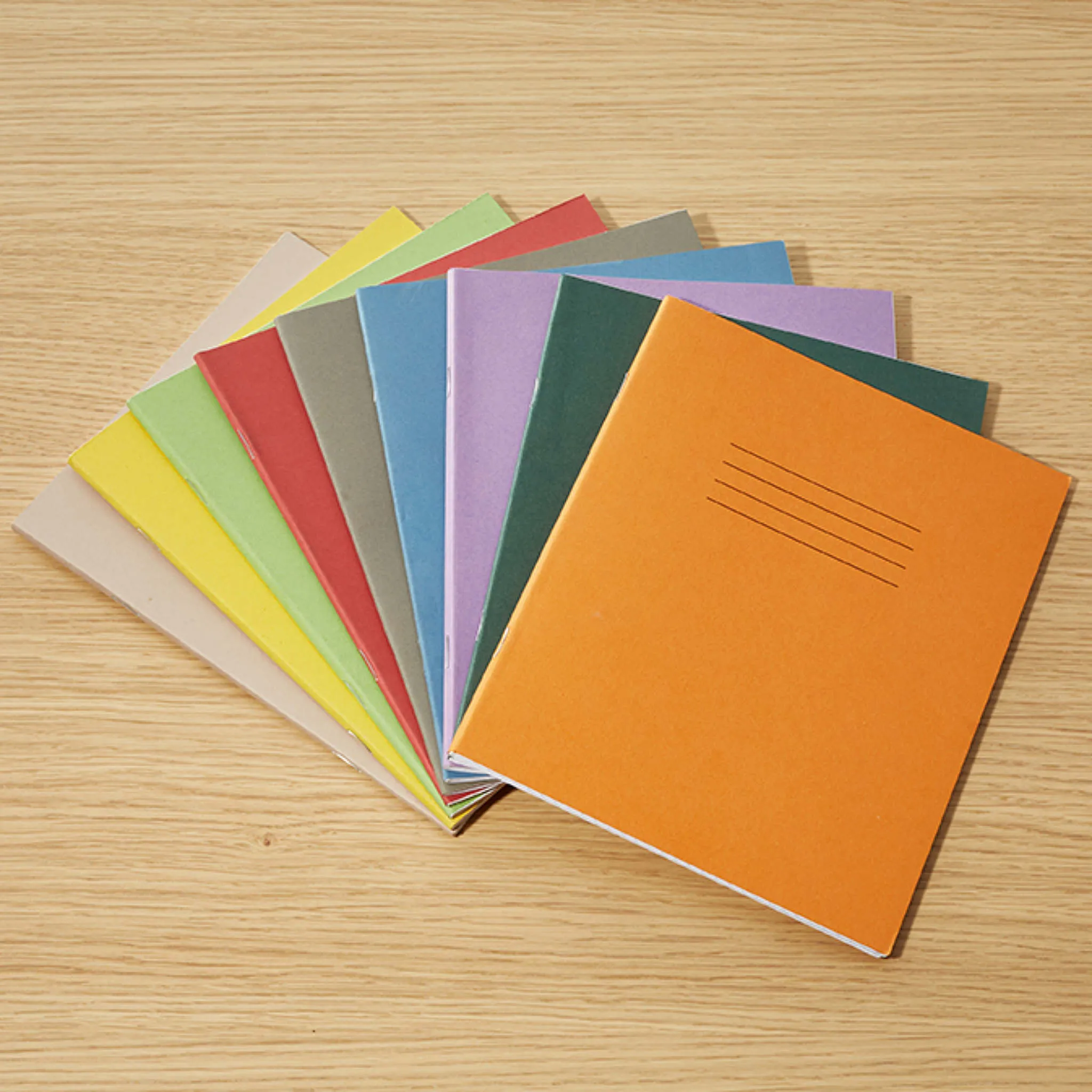 RHINO 12mm Ruled (8"x6.5") Exercise Books No Margin – 100-Pack