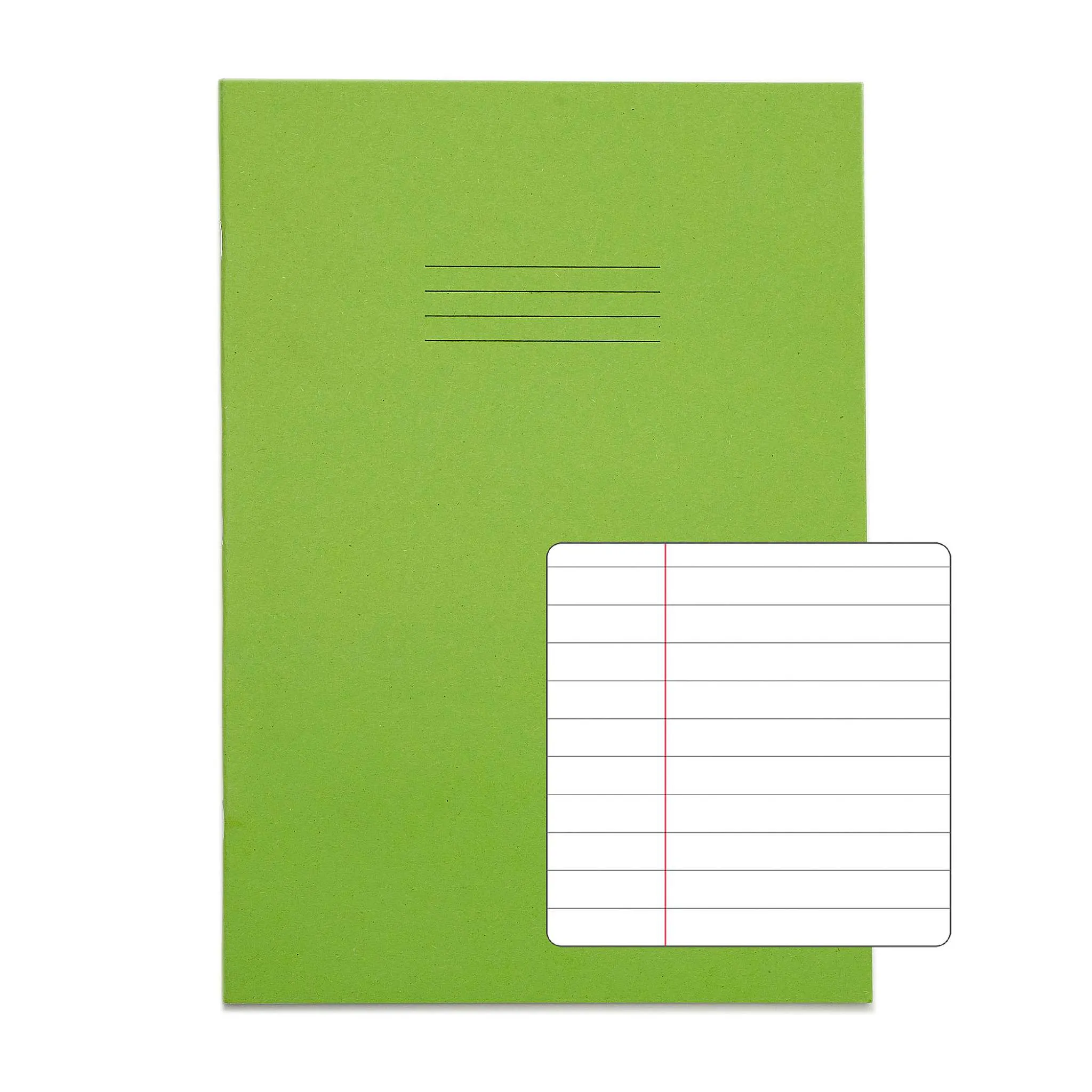 RHINO 8mm Ruled A4 Exercise Books with Margin – 100-Pack