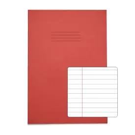 RHINO 8mm Ruled A4 Exercise Books with Margin – 100-Pack