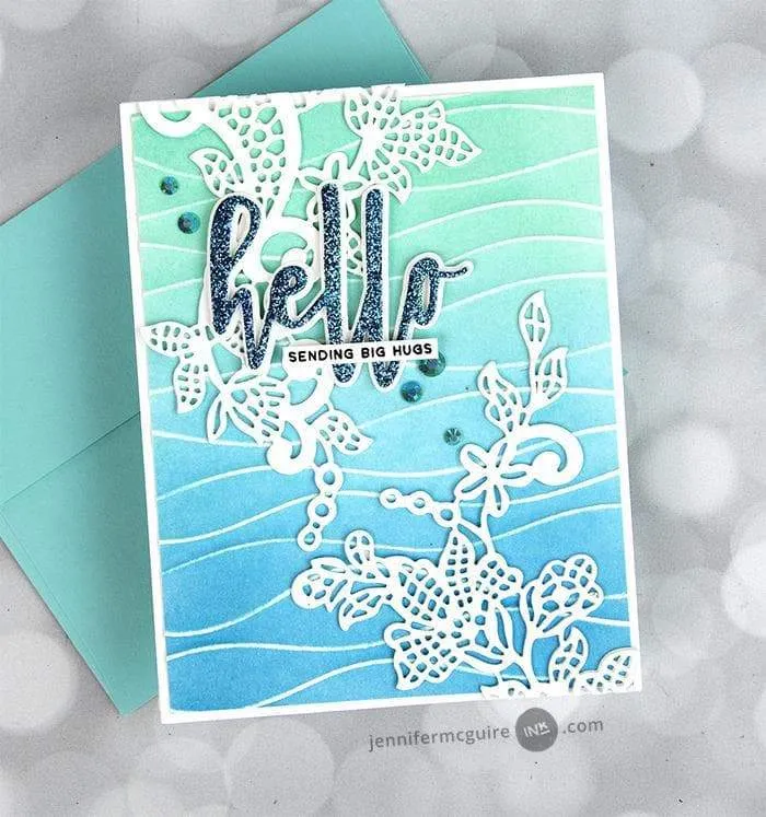 Ribbon Waves 3D Embossing Folder