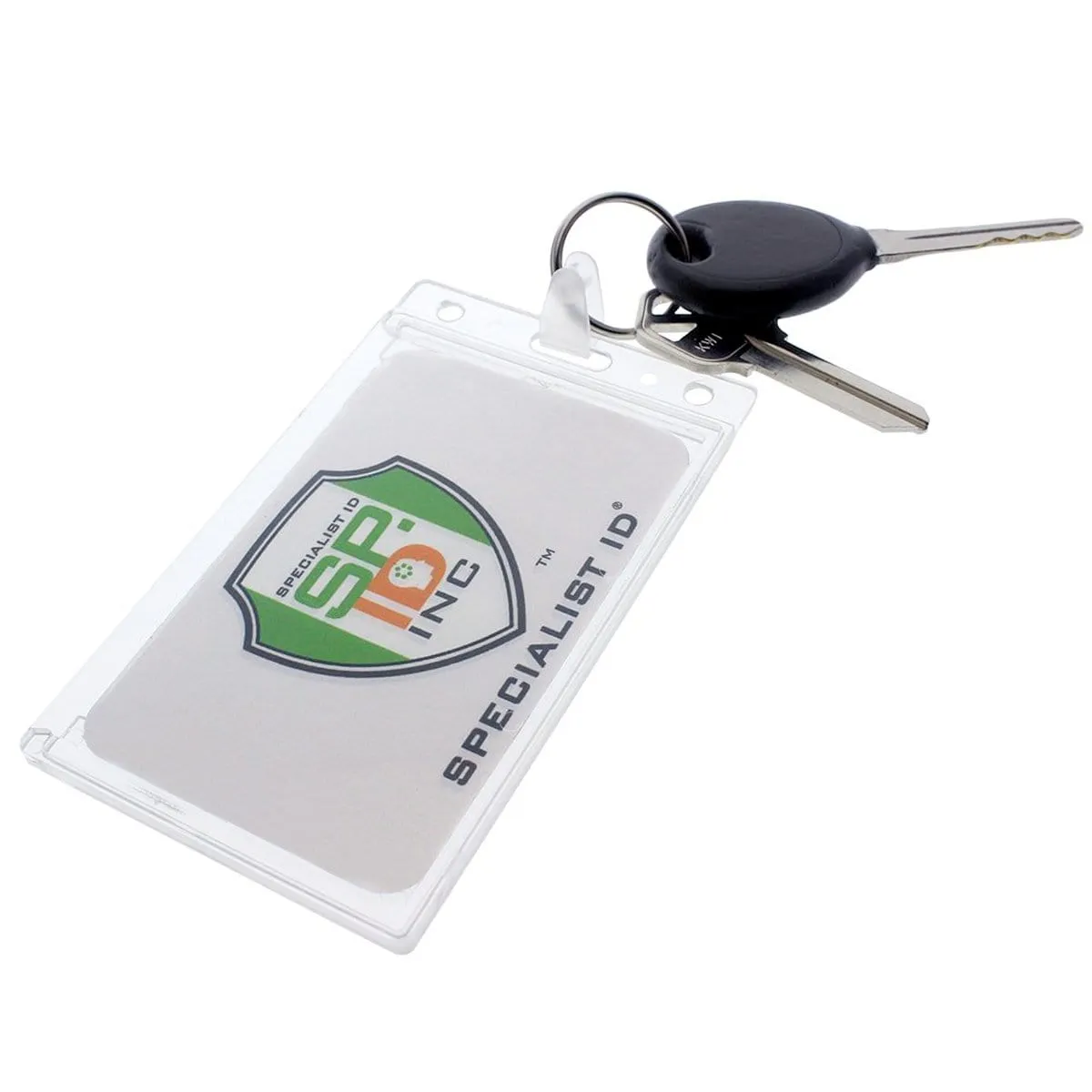 Rigid Fuel Card Holder with Key Ring