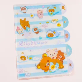 Rilakkuma Under The Sea Dress-Up Multi-Slot A4 File Folder