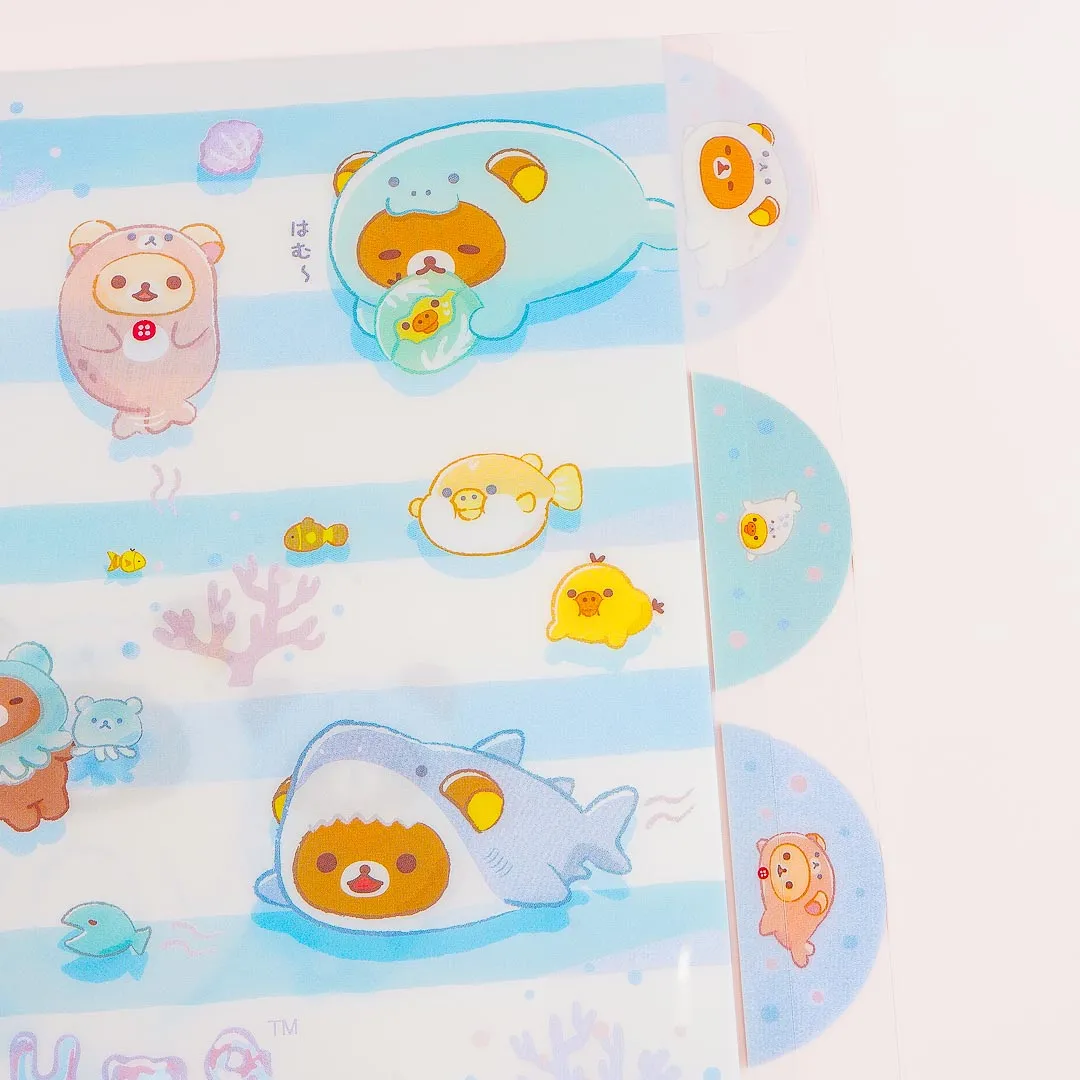 Rilakkuma Under The Sea Dress-Up Multi-Slot A4 File Folder