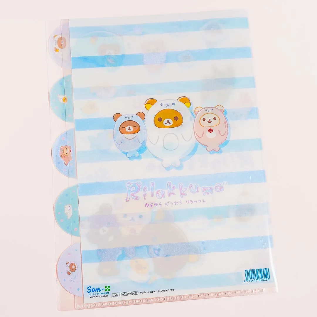 Rilakkuma Under The Sea Dress-Up Multi-Slot A4 File Folder