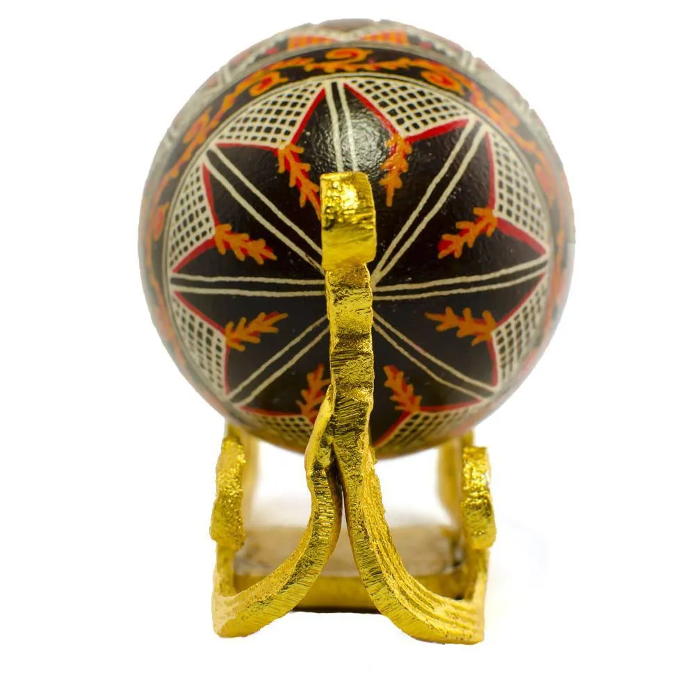 Rough Surface Sleigh Metal Egg Stand