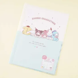 Sanrio Characters Sparkle Double Slot File Folder